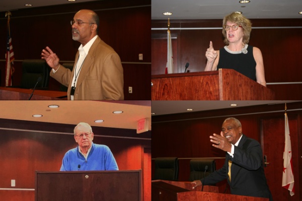 Collage of Ronald Mason, Jr., Shelley Broderick, B. Michael Rauh, and Wade Hendersoncrowd to the 25th Annual Joseph L. Rauh, Jr. Lecture
